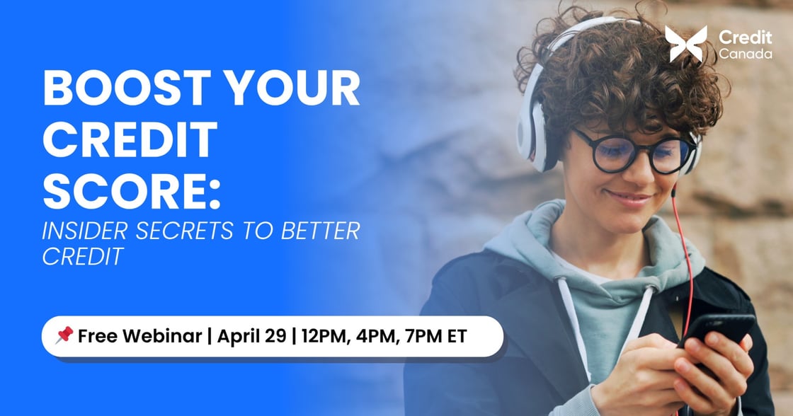Boost Your Credit Score Webinar Banner