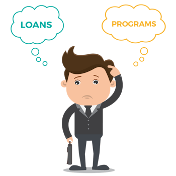 Businessman-question-loans-programs