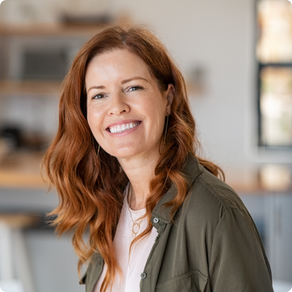 woman smiling